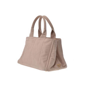 Prada Beige Bag Tote Canvas Tan Canapa